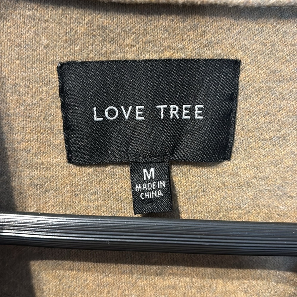 Love Tree Tan Shacket with Pockets - Picture 4 of 6
